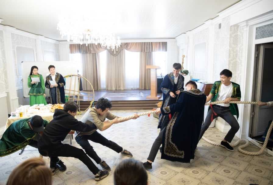 On March 31, 2023, the Higher School of Information Technology and Engineering of Astana International University organized and held an event in honor of Nauryz "Nauryz - berekem, Nauryz - meiramy!!!" by the groups CTaS–22, DS-22. — 1