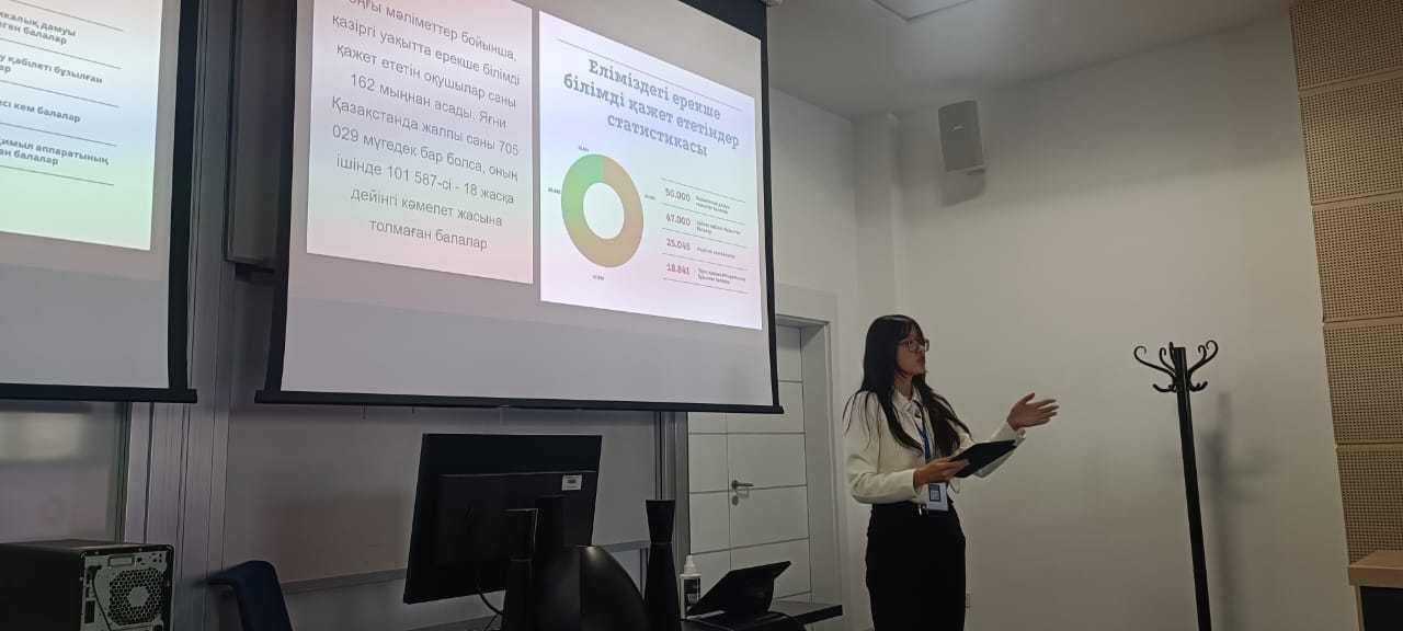 On September 30, 2023, AIU students studying in the specialty “Foreign Language: Two Foreign Languages” demonstrated outstanding skills and innovative ideas at the Multilingual Education Symposium, which was held at Nazarbayev University in the Graduate School of Education. — 2