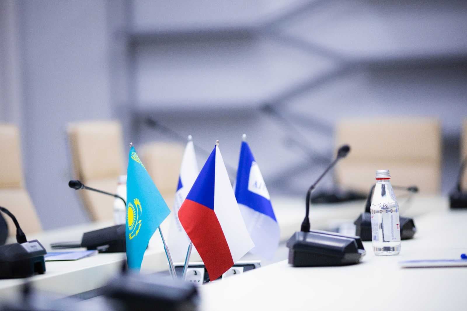 On November 22nd , Astana International University (AIU), a meeting was held with the recently appointed Ambassador of the Czech Republic to the Republic of Kazakhstan, H.E. Pavol Shepelak. On behalf of AIU, the guest was greeted by the President - S. Irsaliyev, Vice President - K. Abdrakhmanov and Director of the Department of International Cooperation - Zhmaka S. — 2