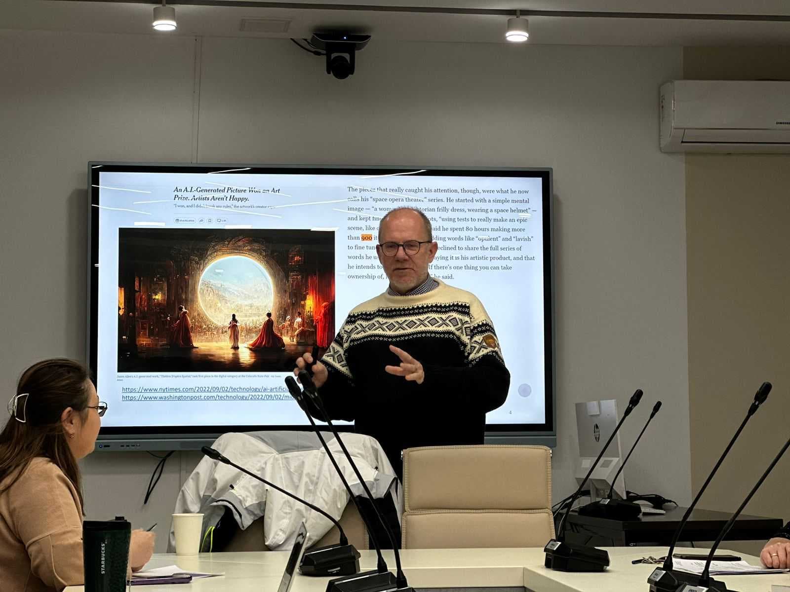 On December 11, 2023, Professor Simon Redfern of Nanyang Technological University (Singapore) conducted a seminar for the teaching staff of Astana International University — 4