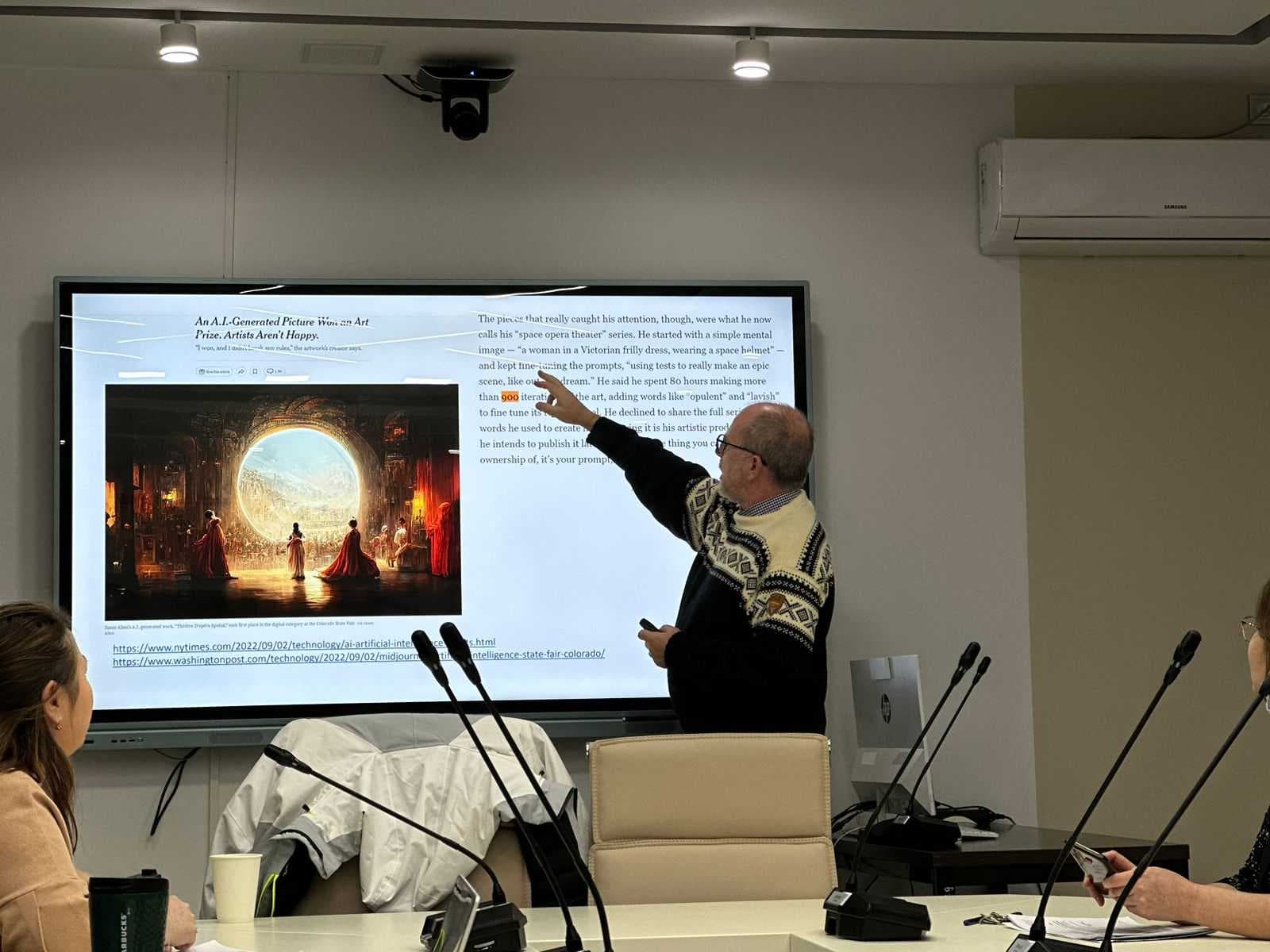 On December 11, 2023, Professor Simon Redfern of Nanyang Technological University (Singapore) conducted a seminar for the teaching staff of Astana International University — 2