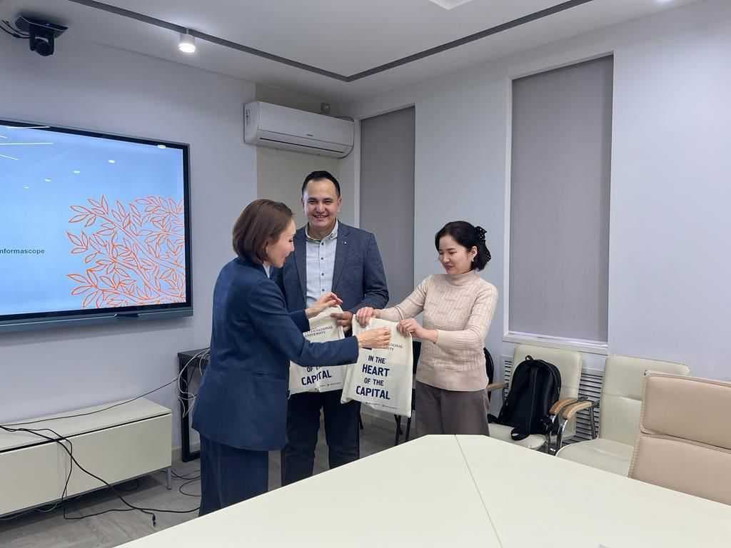 An informational meeting with Bakdaulet Erkhanov, Regional Head of Informascope, representative of Elsevier in Central Asia — 1