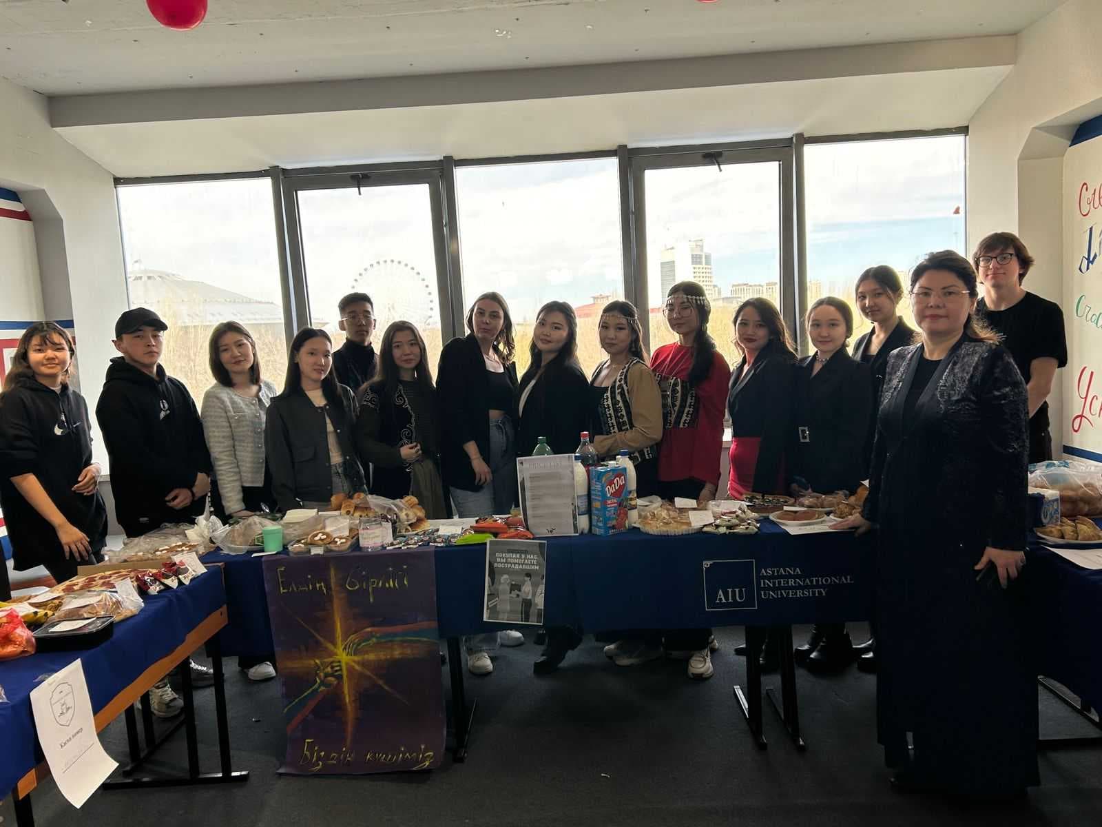 Students of Astana International University organized a series of charitable events for the regions affected by floods. — 2