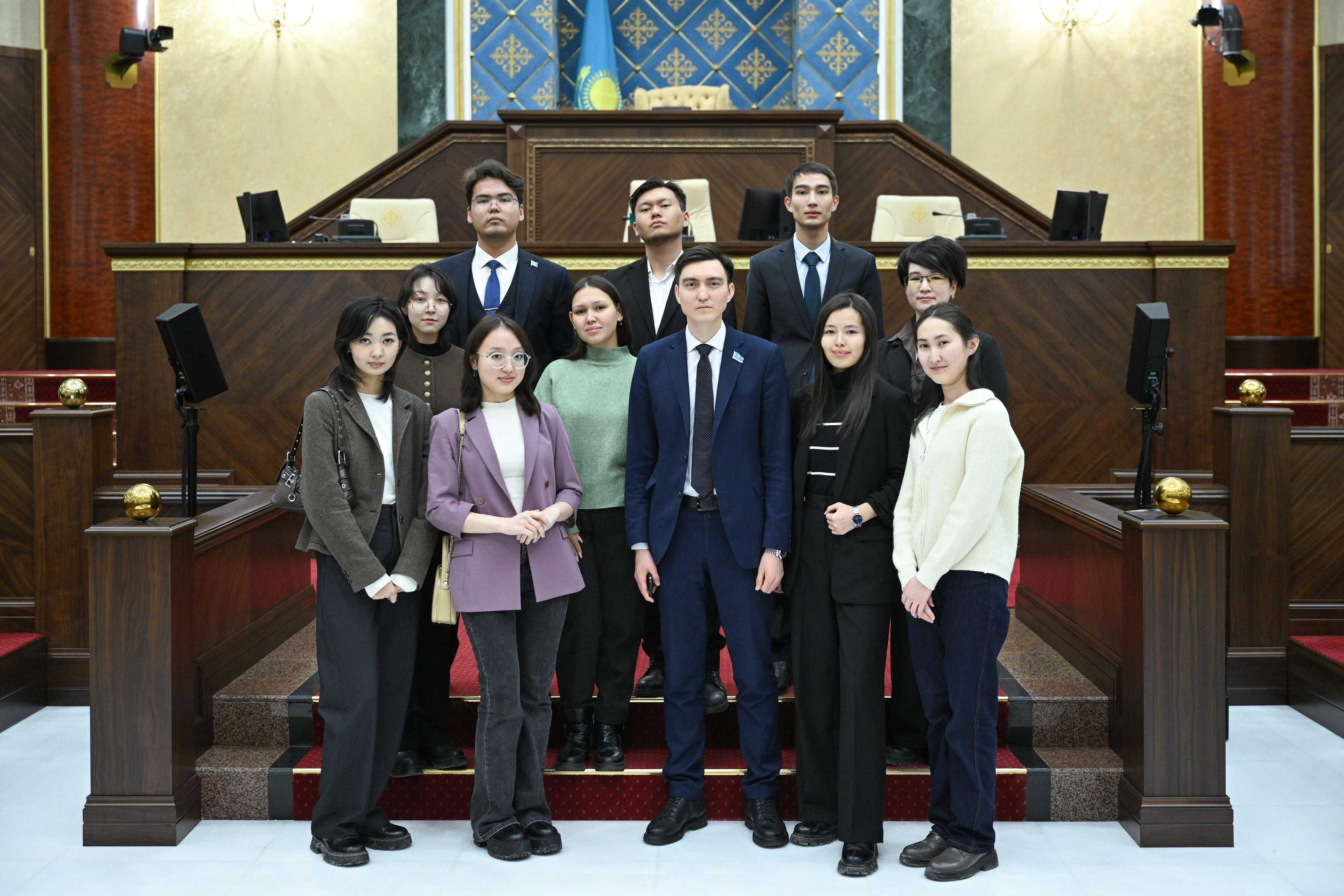 Students of the School of Arts and Humanities visited the Parliament of the Republic of Kazakhstan — 3
