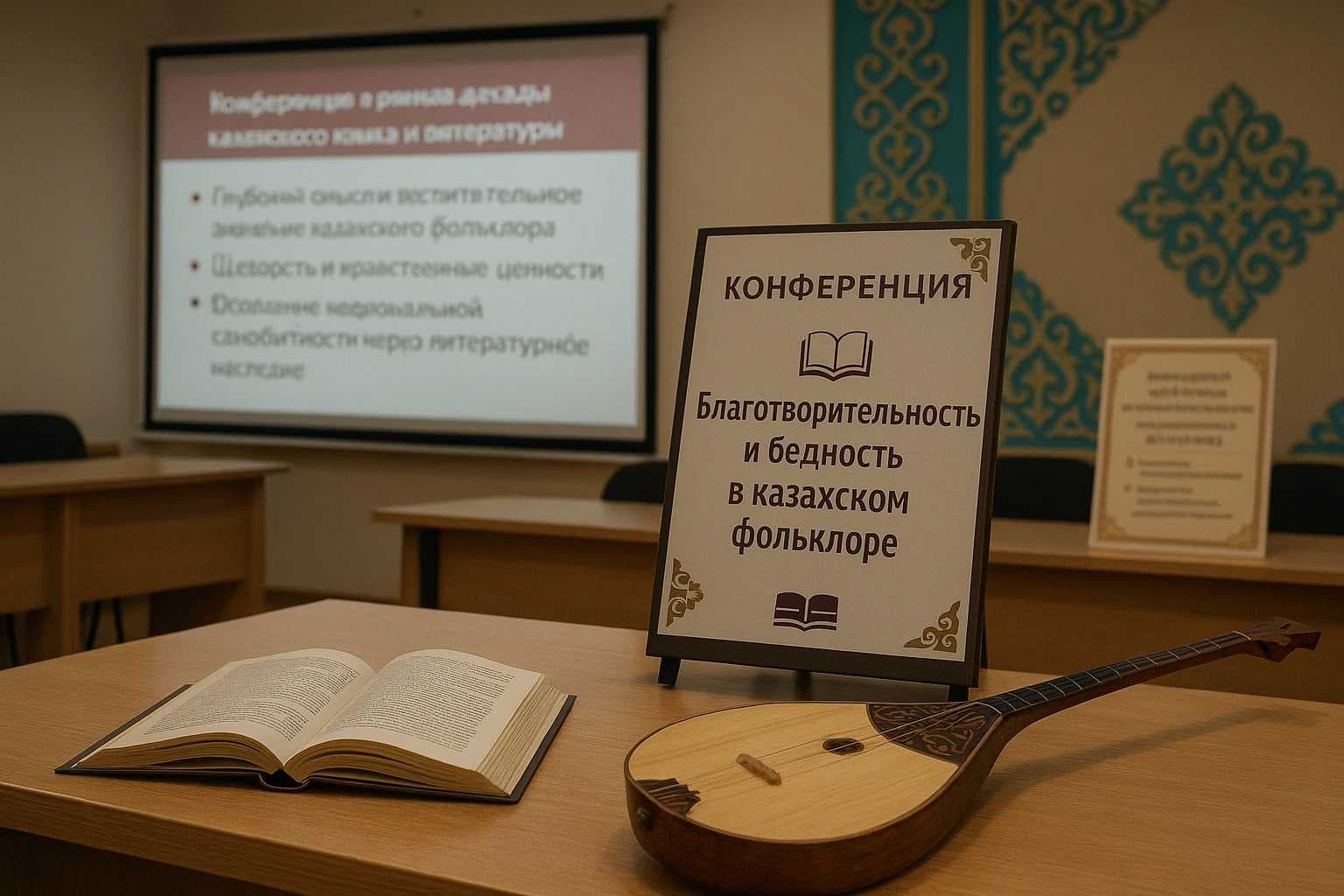 Қазақ тілі мен әдебиеті апталығы аясындағы оқырман конференциясы — 1