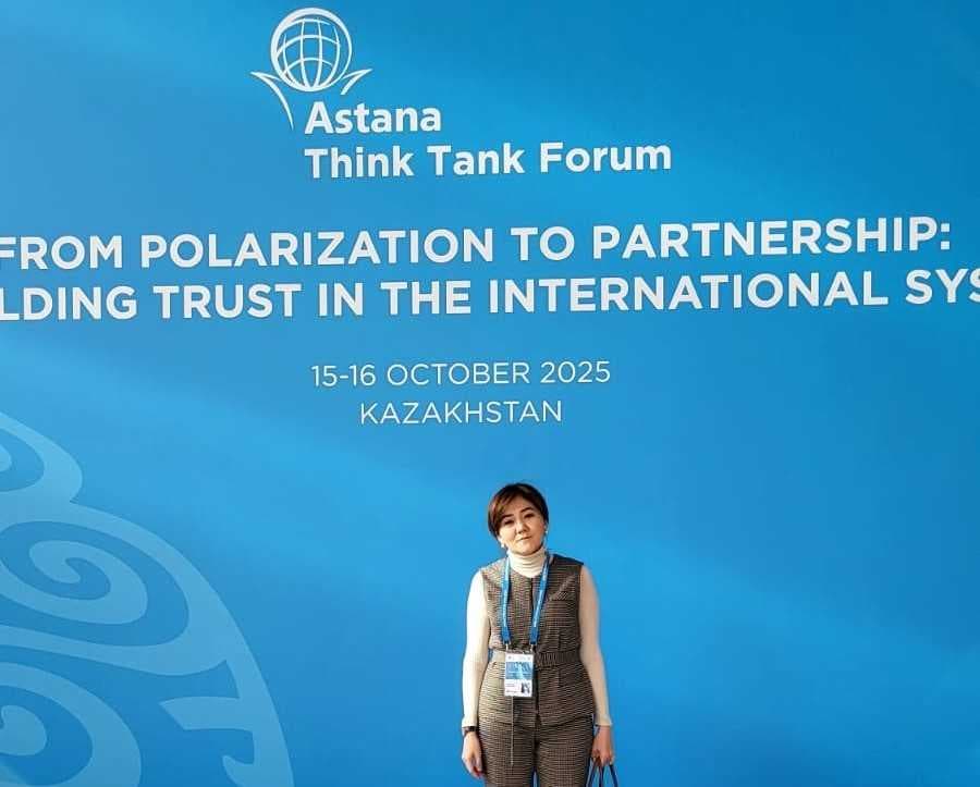 Sh. Saymova, "AIU Scientist at the Astana Think Tank Forum 2025" — 3