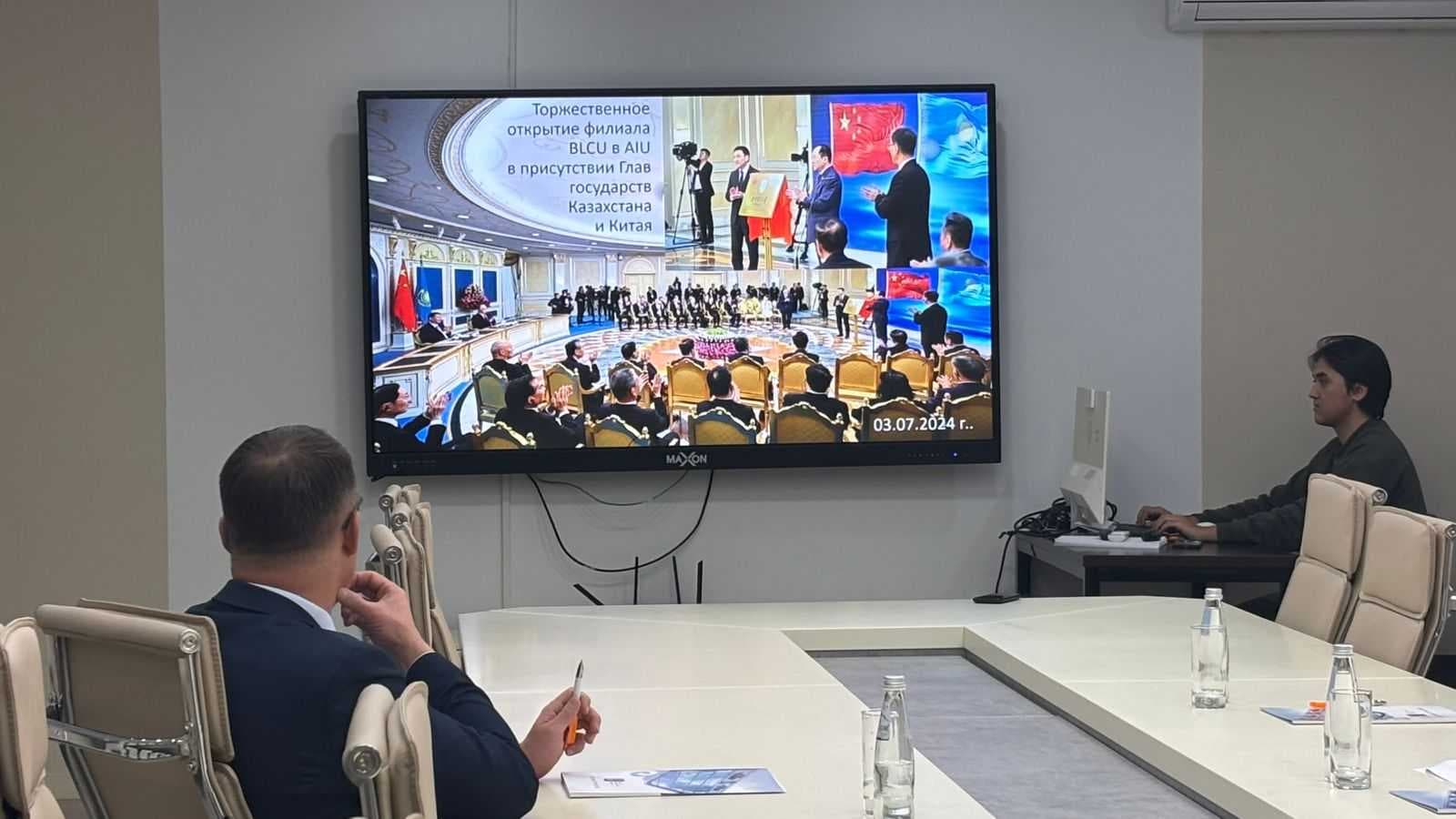 Today, a meeting with Egidijus Navikas, Ambassador Extraordinary and Plenipotentiary of the Republic of Lithuania to the Republic of Kazakhstan, was held at Astana International University. The main topic of the meeting was the development of cooperation between Kazakhstan and Lithuania in higher education, academic mobility, and international educational programs. The meeting was attended by Astana International University President Serik Irsaliev, along with representatives of the management and International Cooperation Department. The parties di — 2