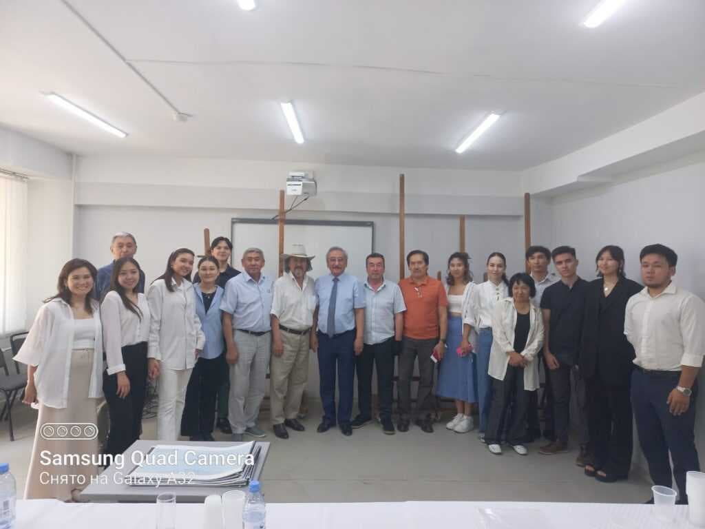 Participation of the professor of the Higher School of Arts and Design Baimurat Ermagambetovich Ospanov of the State Attestation Commission in the Kazakh National Academy of Arts named after T. Zhurgenev. — 2