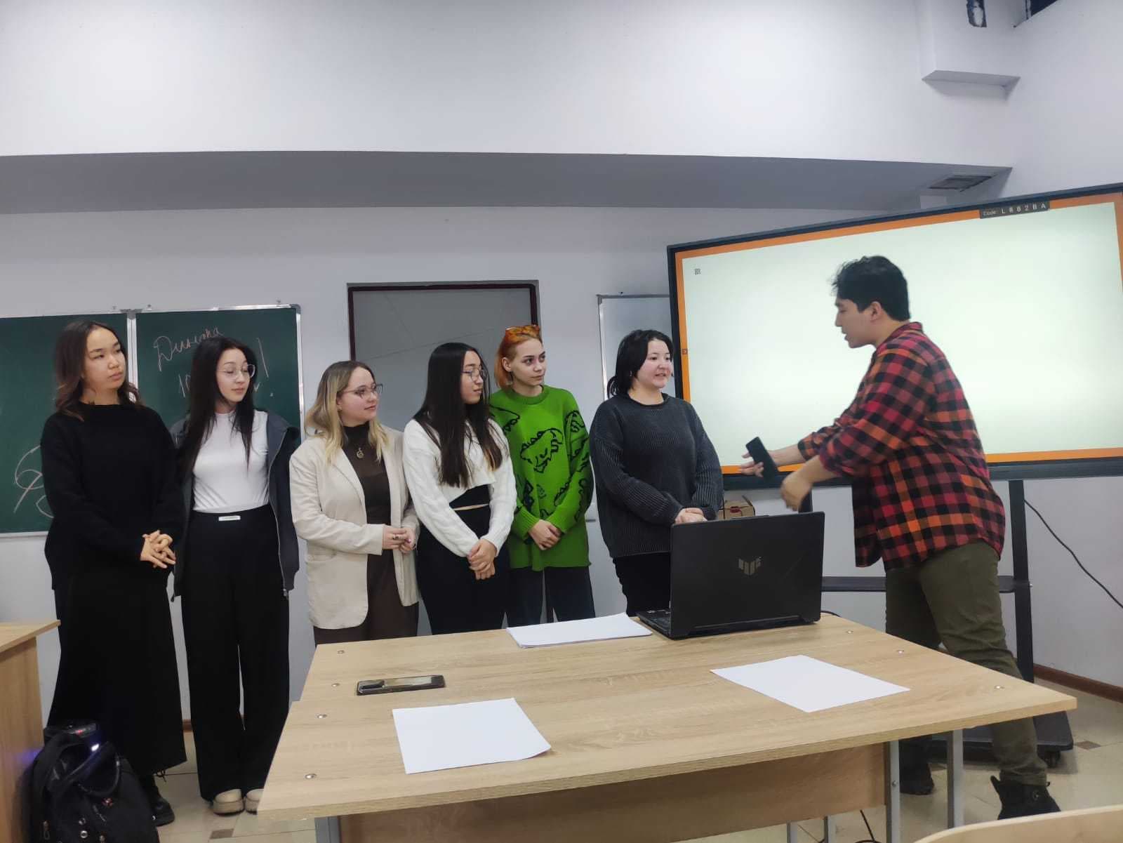 On 02/22/2024, a meeting was held with Duisenbekov University graduate Adlet, in the new format “Face Time” - “Successful graduates share their experience.” — 6