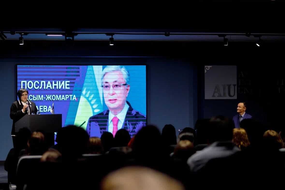 ҚР Мәжіліс депутаты Ажар Бақытқызы Сагындыкова AIU университетінде қонақ дәрісін өткізді — 6