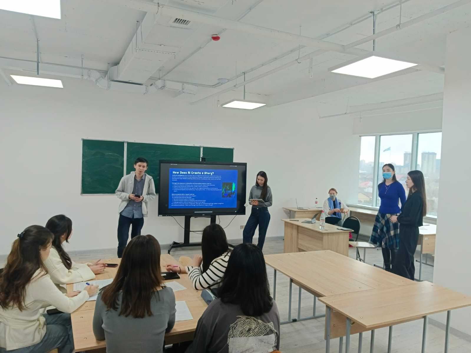 Магистранты AIU провели инновационное мероприятие об ИИ в создании сказок — 1